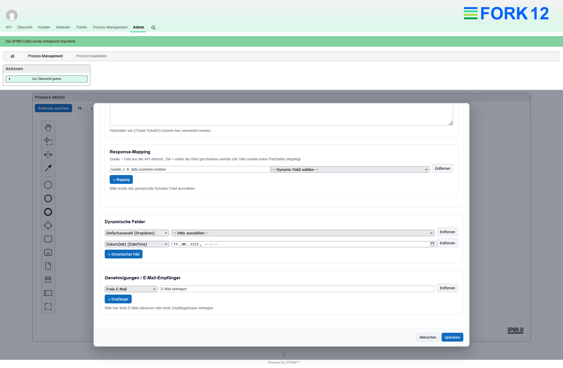 Create OFORK process